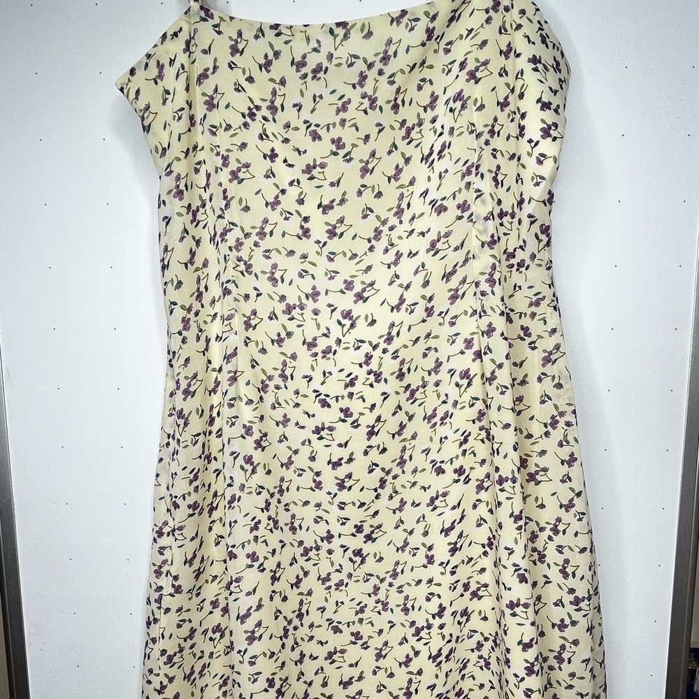 Nasty Gal Floral Yellow and Purple Short Mini Dress - Picture 5 of 5